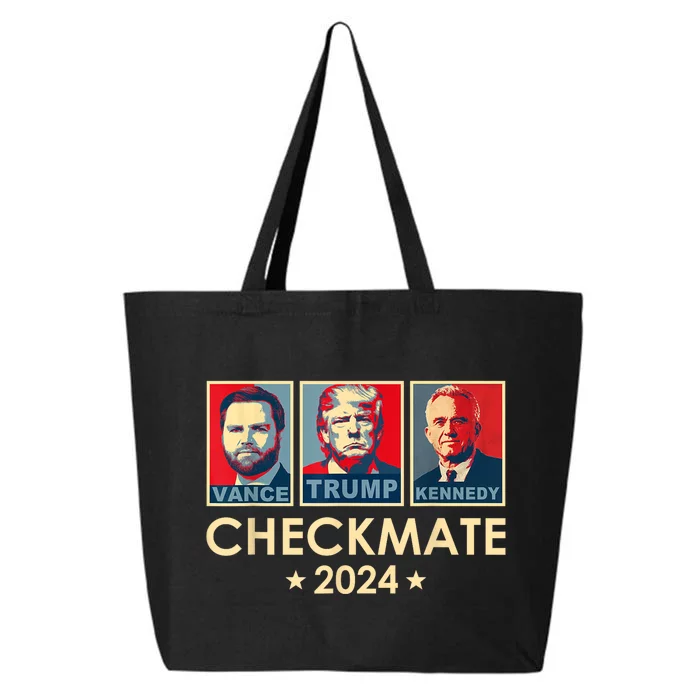 Trump Vance Kennedy Checkmate 2024 Election Republican 25L Jumbo Tote