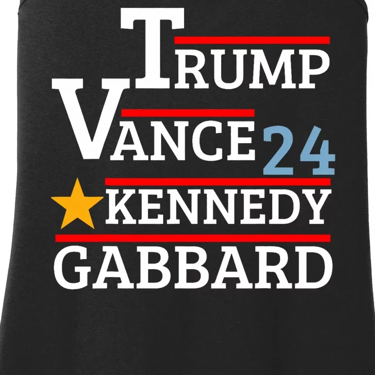 Trump Vance Kennedy Gabbard 2024 President Election Ladies Essential Tank