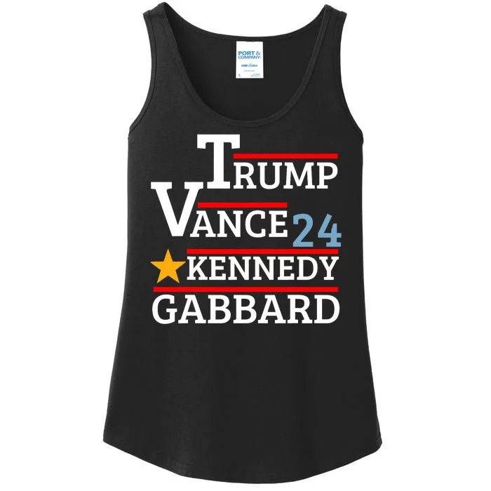 Trump Vance Kennedy Gabbard 2024 President Election Ladies Essential Tank