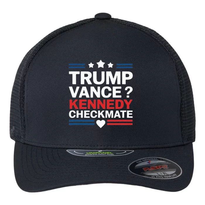 Trump Vance Kennedy Checkmate 2024 Election Republican Flexfit Unipanel Trucker Cap