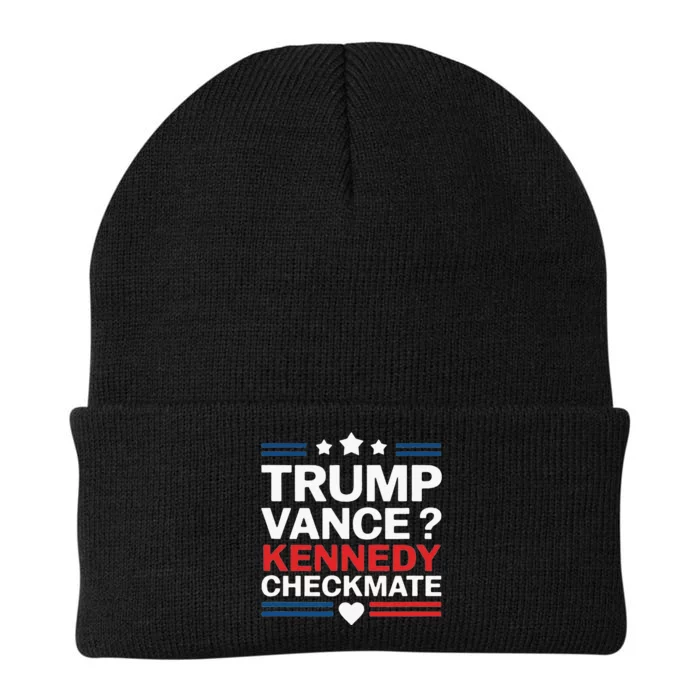 Trump Vance Kennedy Checkmate 2024 Election Republican Knit Cap Winter Beanie