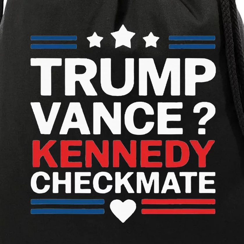 Trump Vance Kennedy Checkmate 2024 Election Republican Drawstring Bag