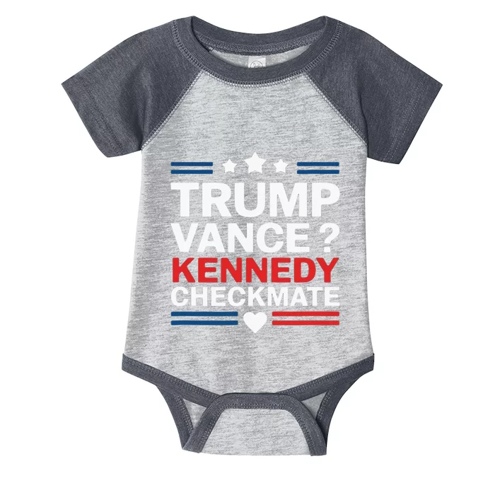 Trump Vance Kennedy Checkmate 2024 Election Republican Infant Baby Jersey Bodysuit