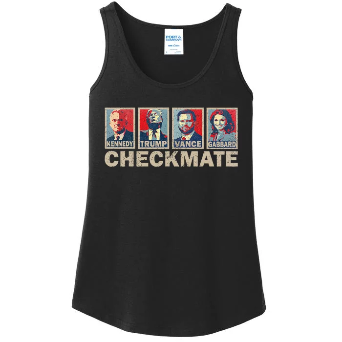 Trump Vance Kennedy Gabbard Checkmate Election Republican Ladies Essential Tank