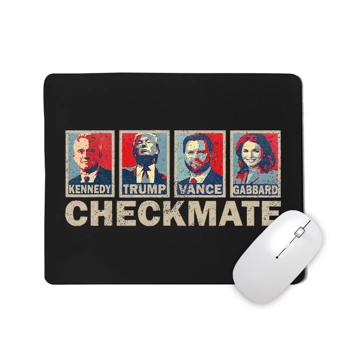 Trump Vance Kennedy Gabbard Checkmate Election Republican Mousepad