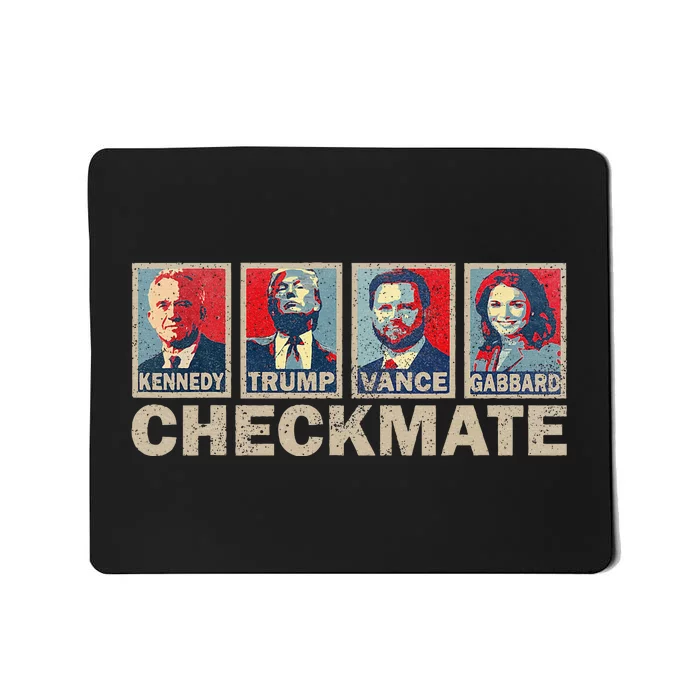 Trump Vance Kennedy Gabbard Checkmate Election Republican Mousepad