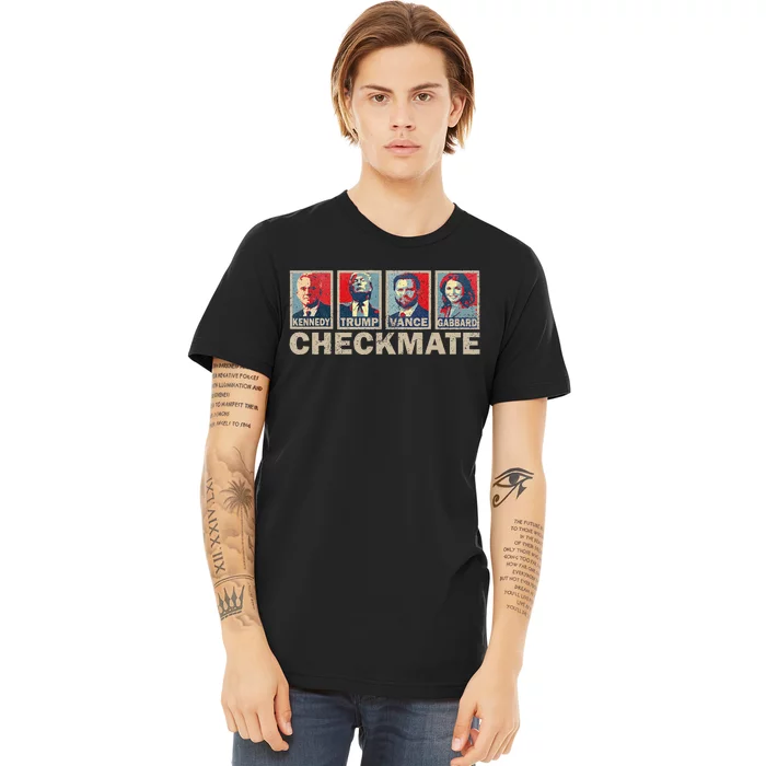 Trump Vance Kennedy Gabbard Checkmate Election Republican Premium T-Shirt