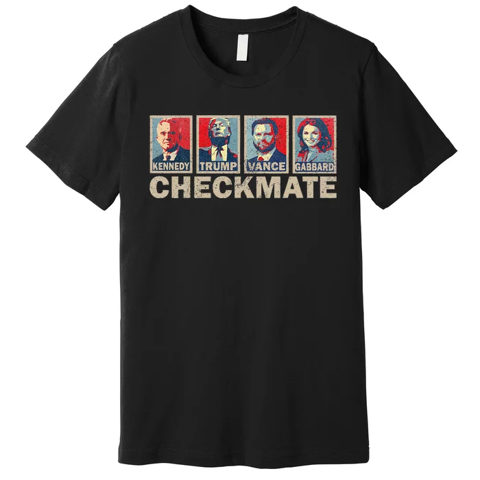 Trump Vance Kennedy Gabbard Checkmate Election Republican Premium T-Shirt