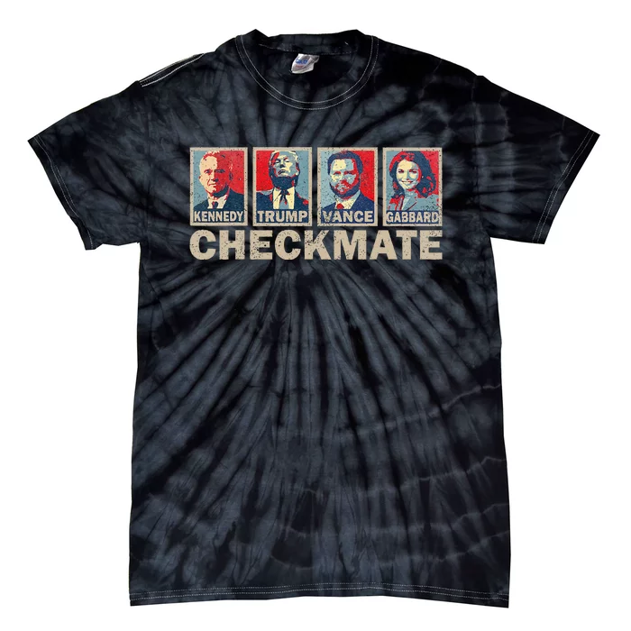 Trump Vance Kennedy Gabbard Checkmate Election Republican Tie-Dye T-Shirt