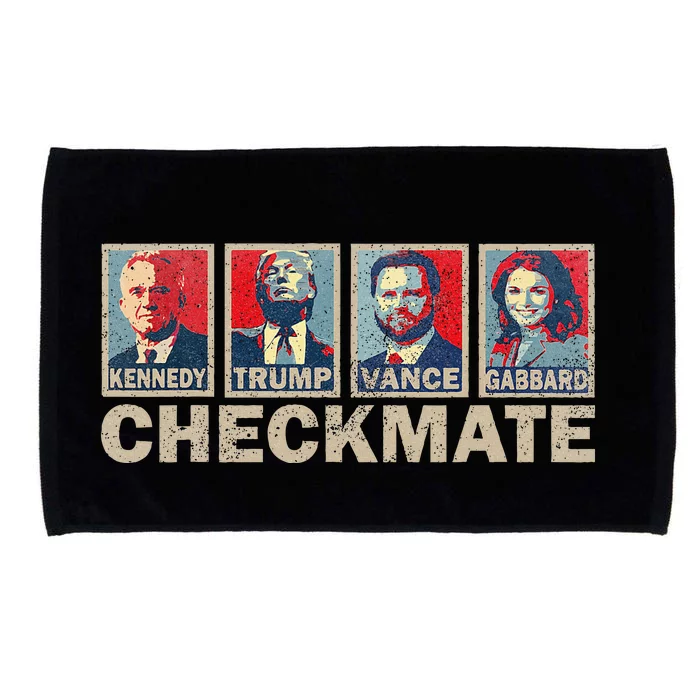 Trump Vance Kennedy Gabbard Checkmate Election Republican Microfiber Hand Towel