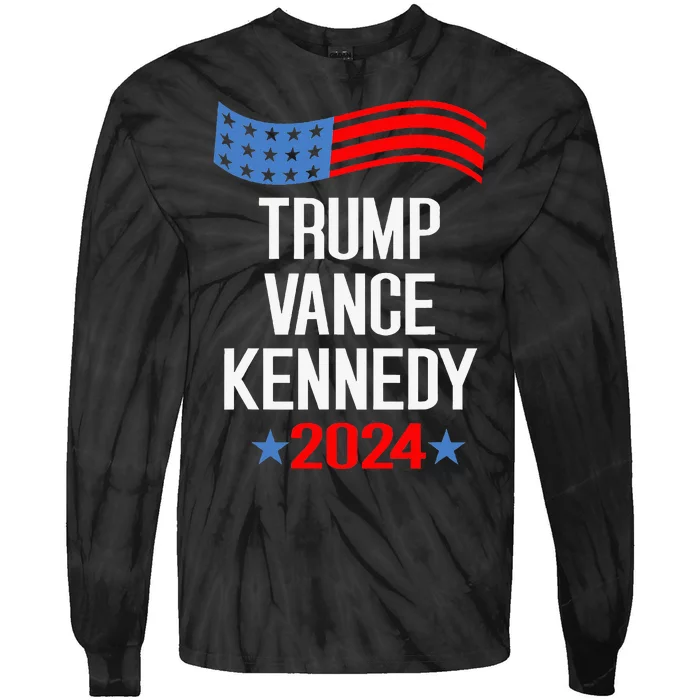 Trump Vance Kennedy 2024 Tie-Dye Long Sleeve Shirt