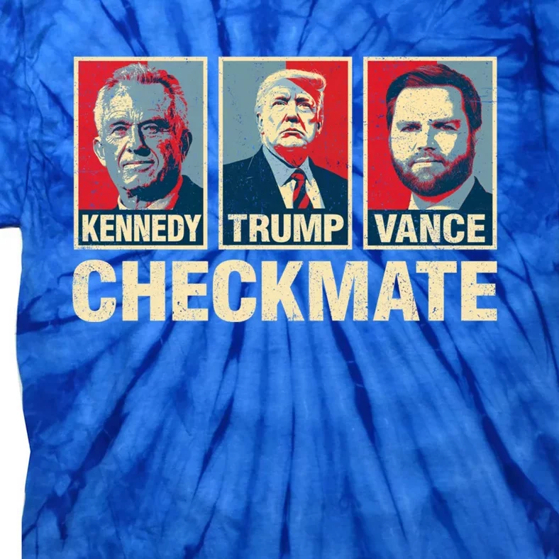 Trump Vance Kennedy Checkmate 2024 Election Republican Funny Gift Tie-Dye T-Shirt