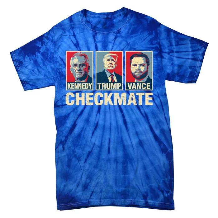 Trump Vance Kennedy Checkmate 2024 Election Republican Funny Gift Tie-Dye T-Shirt