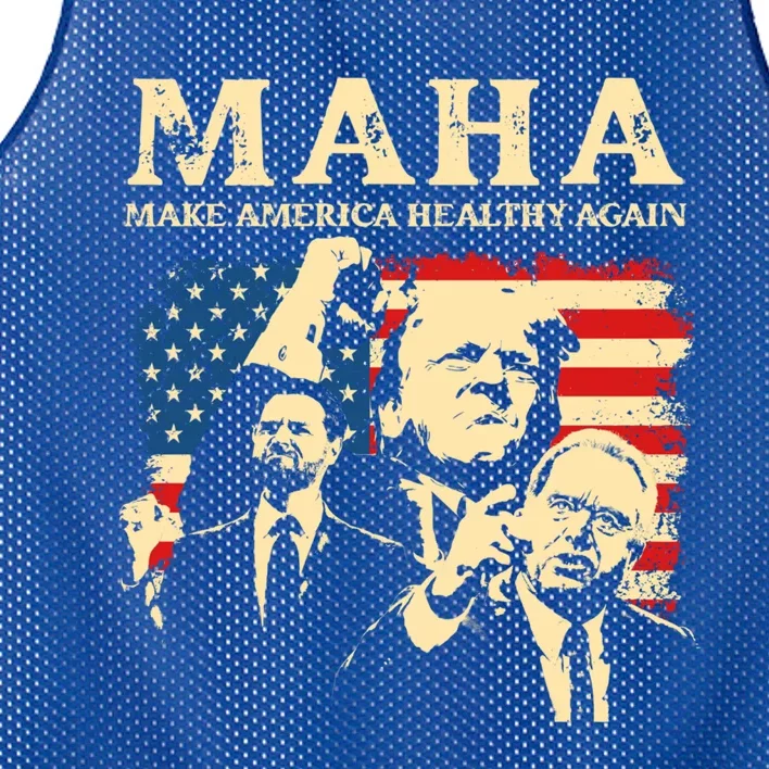 Trump Vance Kennedy Maha 2024 Funny Trump 45 47 Pro Trump Gift Mesh Reversible Basketball Jersey Tank