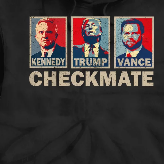 Trump Vance Kennedy Checkmate 2024 Election Republican Tie Dye Hoodie