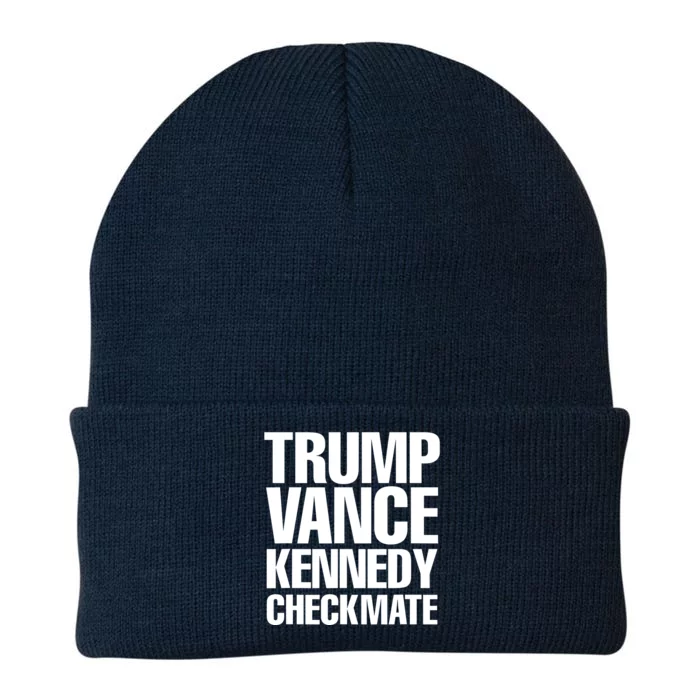 Trump Vance Kennedy Checkmate 2024 Election Republican Knit Cap Winter Beanie