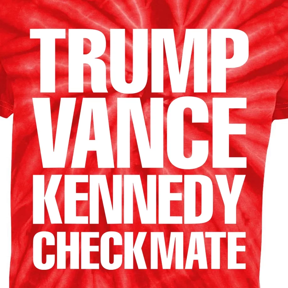 Trump Vance Kennedy Checkmate 2024 Election Republican Kids Tie-Dye T-Shirt