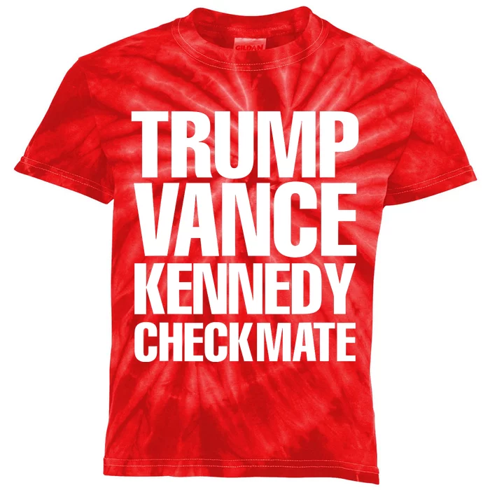 Trump Vance Kennedy Checkmate 2024 Election Republican Kids Tie-Dye T-Shirt