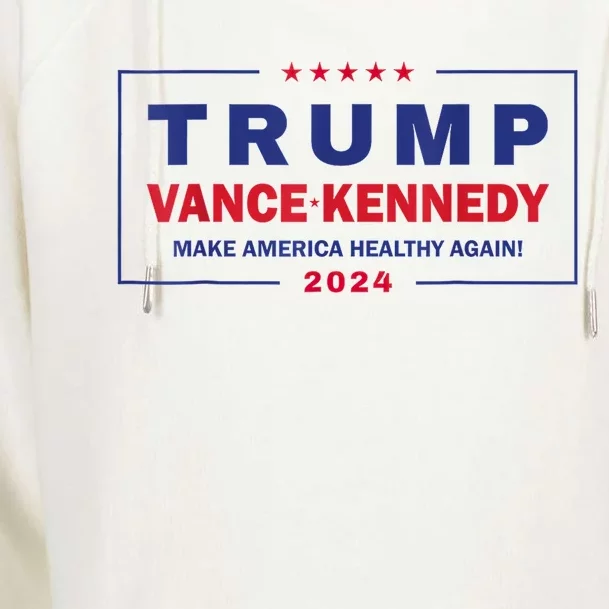 Trump Vance Kennedy Make America Healthy Again 2024 Election Womens Funnel Neck Pullover Hood