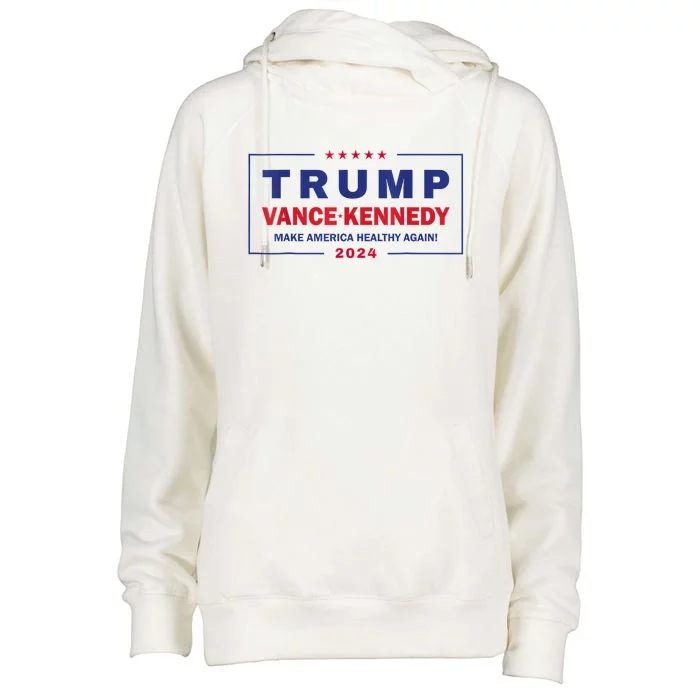 Trump Vance Kennedy Make America Healthy Again 2024 Election Womens Funnel Neck Pullover Hood