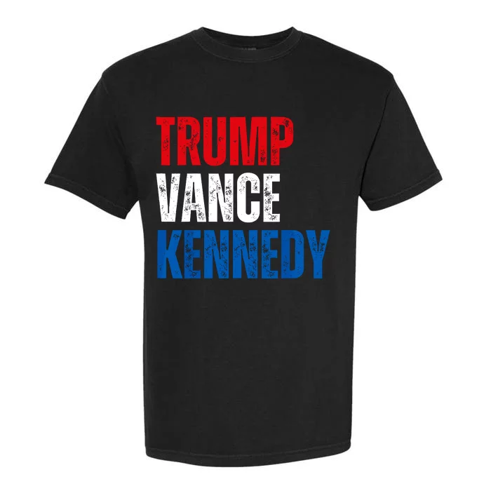 Trump Vance Kennedy Checkmate 2024 Election Republican Garment-Dyed Heavyweight T-Shirt