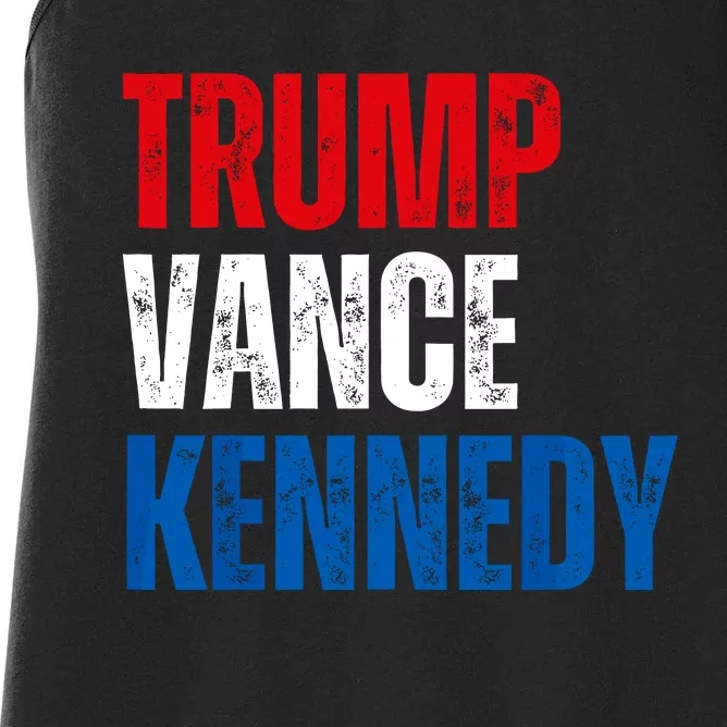 Trump Vance Kennedy Checkmate 2024 Election Republican Women's Racerback Tank