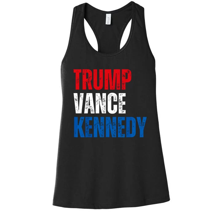 Trump Vance Kennedy Checkmate 2024 Election Republican Women's Racerback Tank