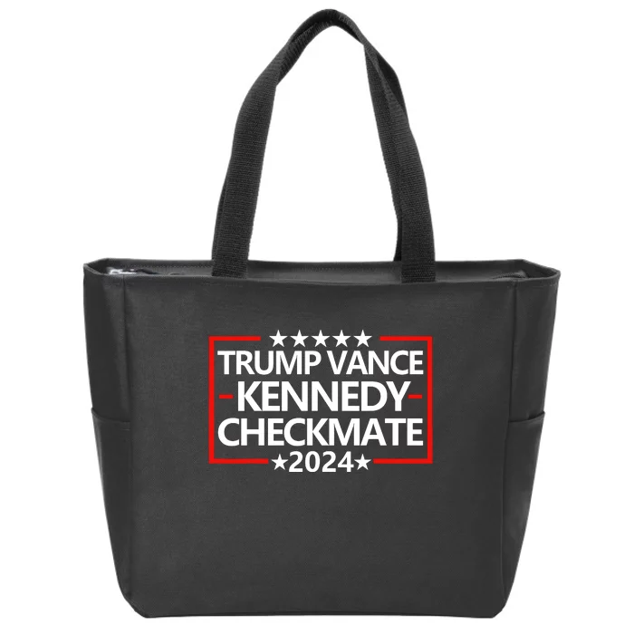 Trump Vance Kennedy Checkmate 2024 Election Republican Zip Tote Bag