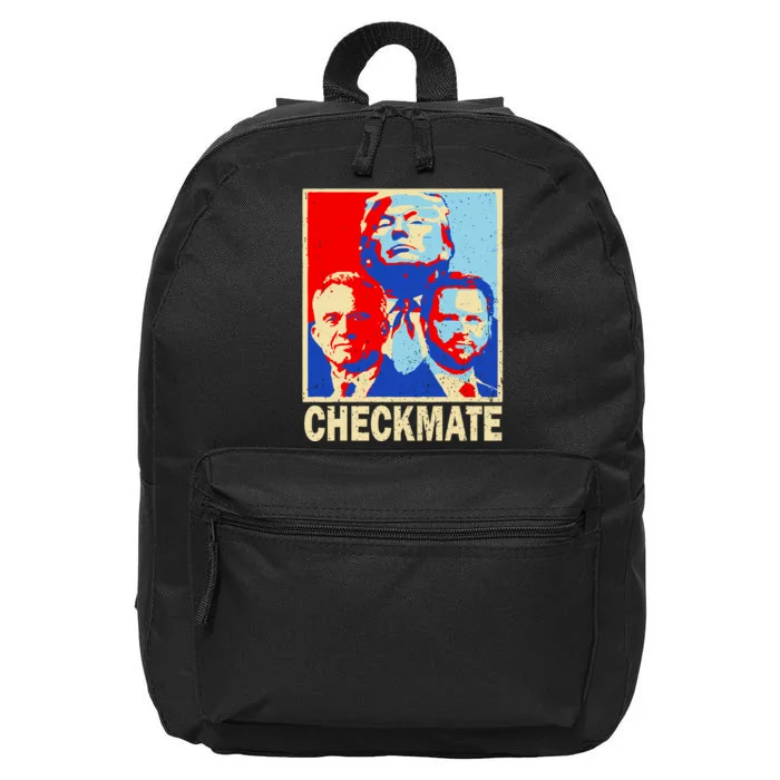 Trump Vance Kennedy Checkmate 2024 Election Republican 16 in Basic Backpack