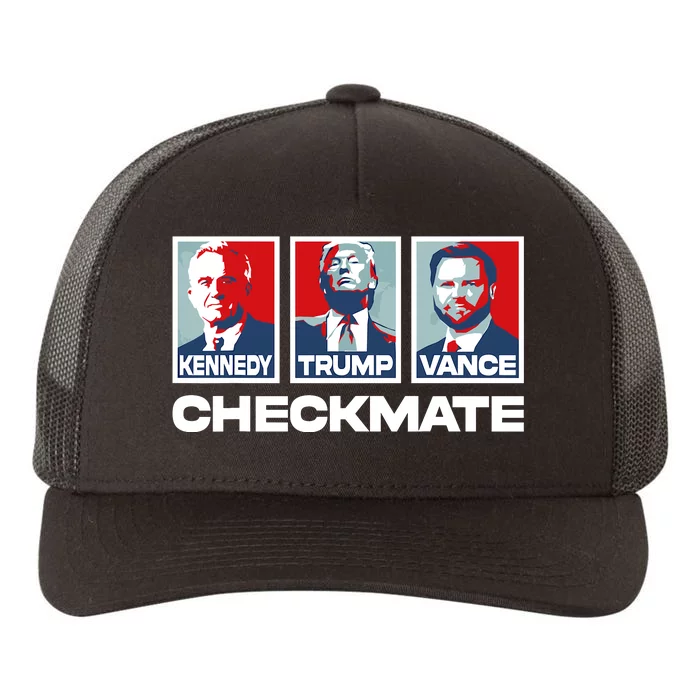 Trump Vance Kennedy Checkmate 2024 Election Republican Yupoong Adult 5-Panel Trucker Hat