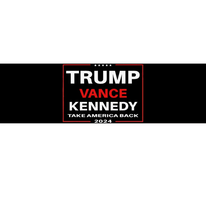 Trump Vance Kennedy Take America Back Again Gift Bumper Sticker