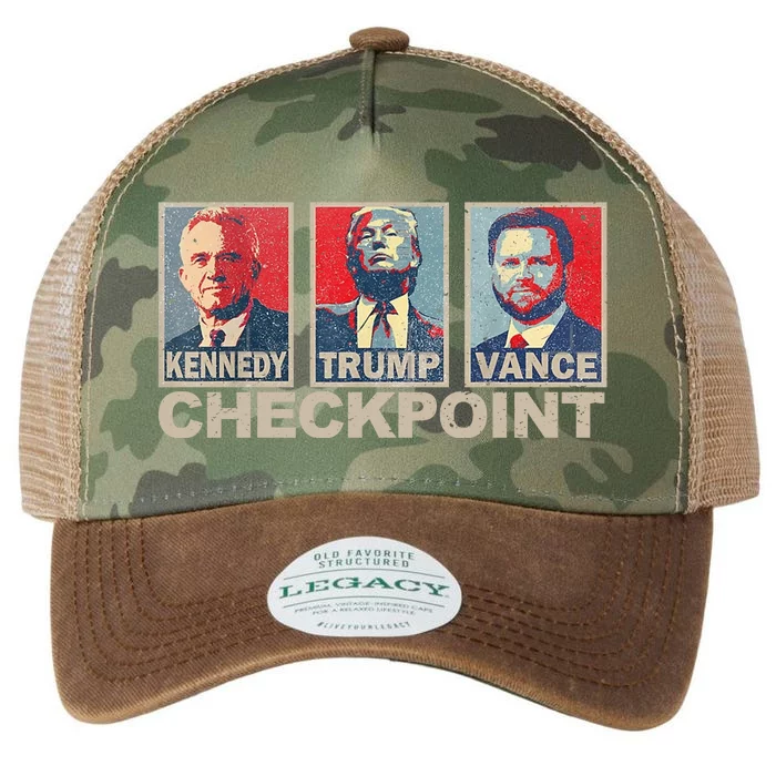 Trump Vance Kennedy Checkpoint 2024 Election Republican Legacy Tie Dye Trucker Hat