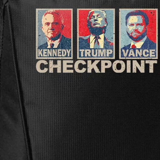 Trump Vance Kennedy Checkpoint 2024 Election Republican City Backpack