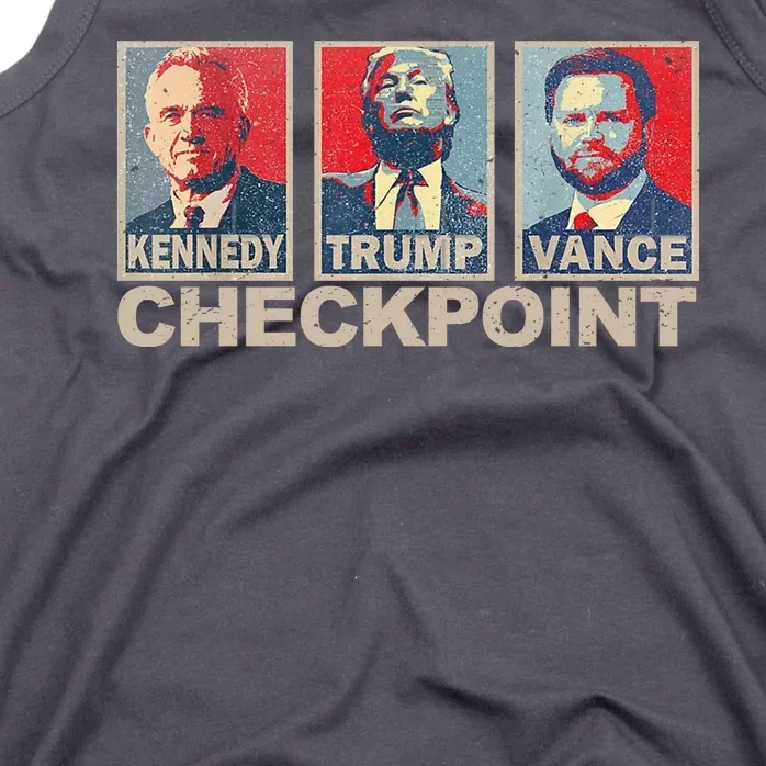 Trump Vance Kennedy Checkpoint 2024 Election Republican Tank Top