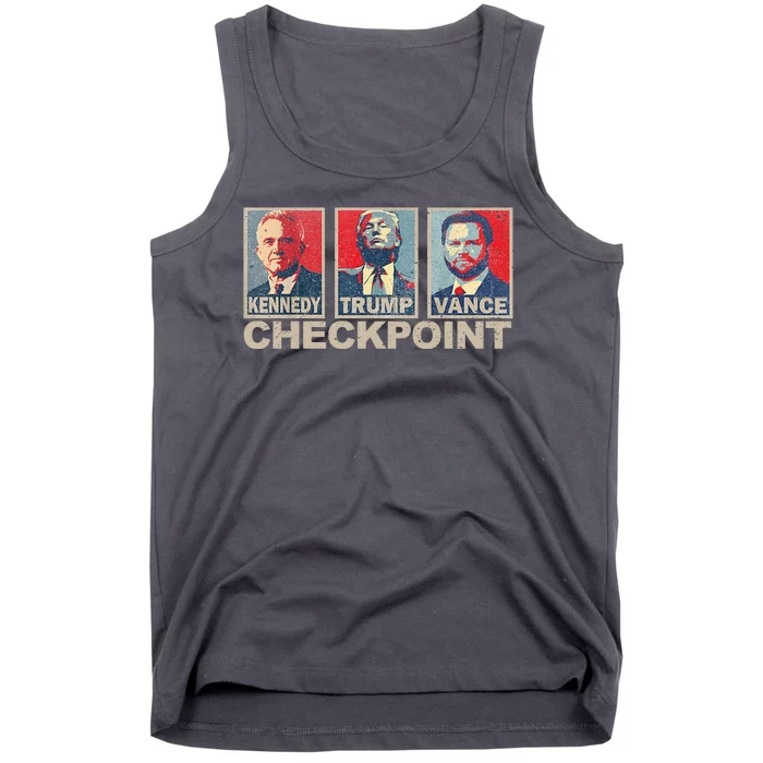 Trump Vance Kennedy Checkpoint 2024 Election Republican Tank Top