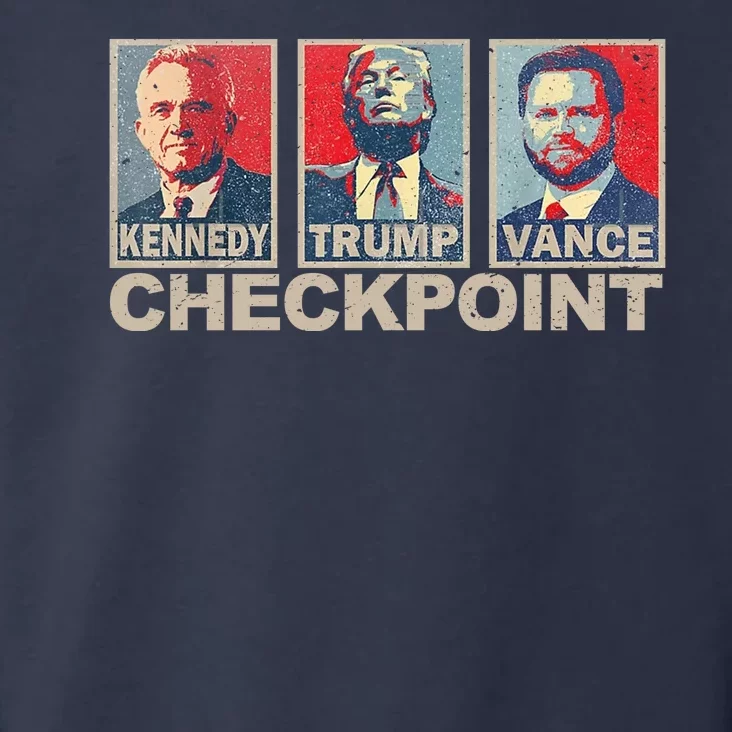 Trump Vance Kennedy Checkpoint 2024 Election Republican Toddler Hoodie