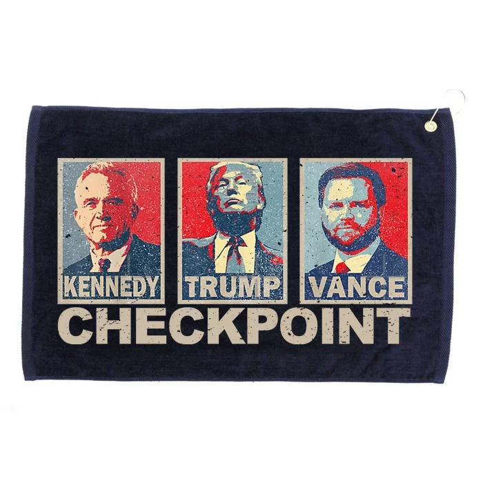 Trump Vance Kennedy Checkpoint 2024 Election Republican Grommeted Golf Towel