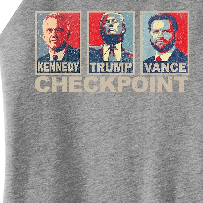 Trump Vance Kennedy Checkpoint 2024 Election Republican Women’s Perfect Tri Rocker Tank