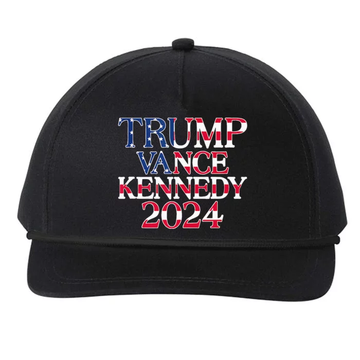 Trump Vance Kennedy 2024 Snapback Five-Panel Rope Hat