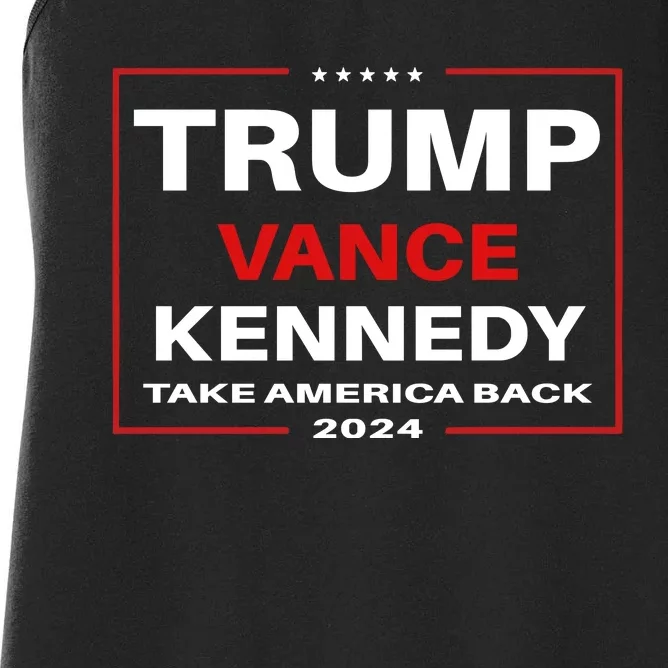 Trump Vance Kennedy Checkmate 2024 Election Republican Women's Racerback Tank