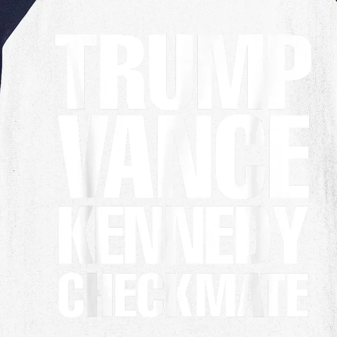 Trump Vance Kennedy Checkmate 2024 Election Republican Baseball Sleeve Shirt