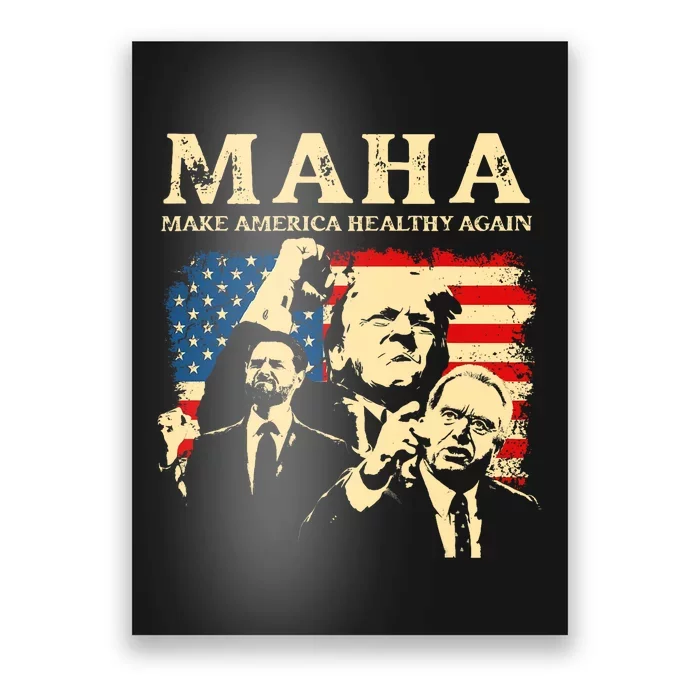 Trump Vance Kennedy Maha 2024 Funny Trump 45 47 Pro Trump Poster