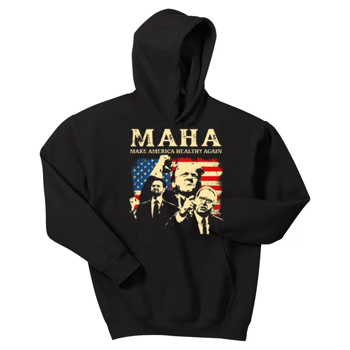 Trump Vance Kennedy Maha 2024 Funny Trump 45 47 Pro Trump Kids Hoodie