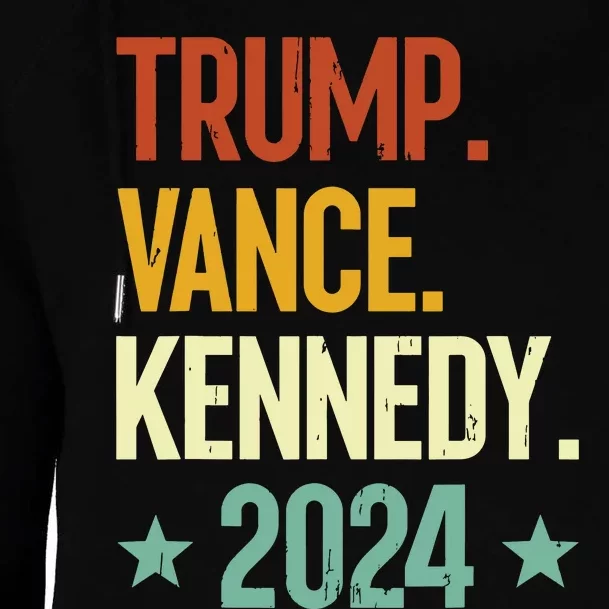 Trump Vance Kennedy President 2024 Election Republican Womens Funnel Neck Pullover Hood