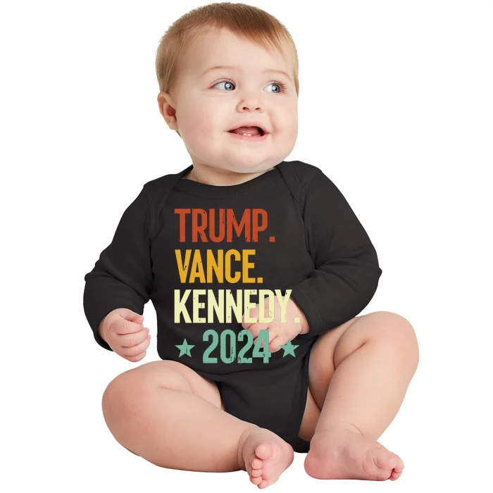 Trump Vance Kennedy President 2024 Election Republican Baby Long Sleeve Bodysuit