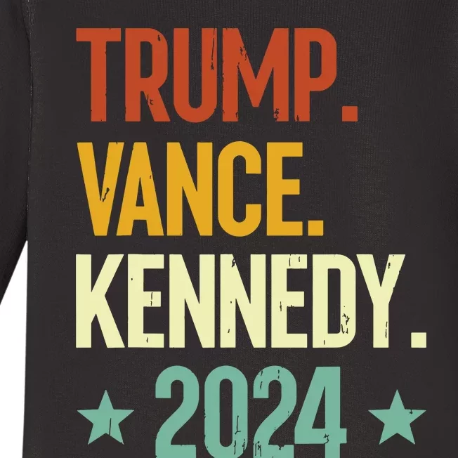 Trump Vance Kennedy President 2024 Election Republican Baby Long Sleeve Bodysuit