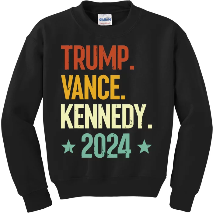 Trump Vance Kennedy President 2024 Election Republican Kids Sweatshirt