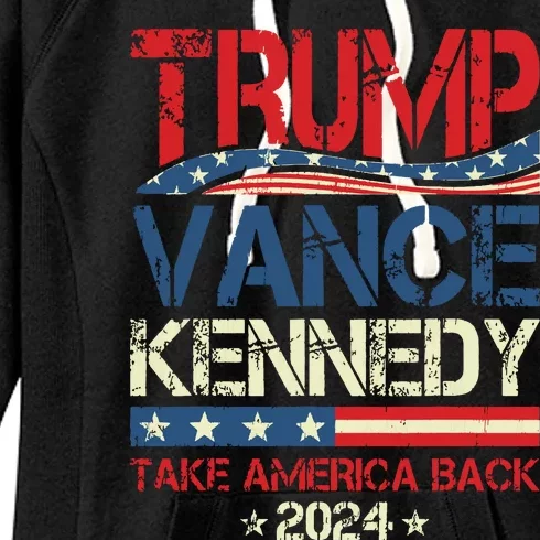 Trump Vance Kennedy Take America Back 2024 Election Women's Fleece Hoodie