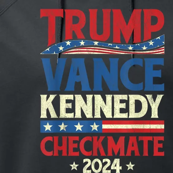 Trump Vance Kennedy Checkmate 2024 Election Republican Performance Fleece Hoodie