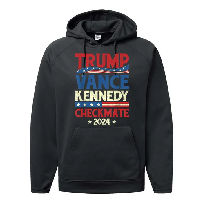 Trump Vance Kennedy Checkmate 2024 Election Republican Performance Fleece Hoodie